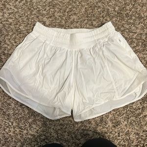 White lululemon shorts